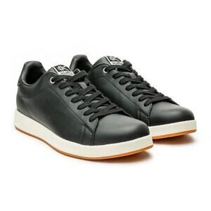 Kuru Black Leather Women's Court Sneaker